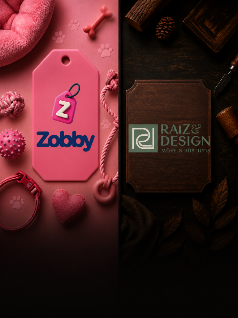 Como criamos identidades visuais que comunicam antes de falar: os cases Zobby e Raiz & Design